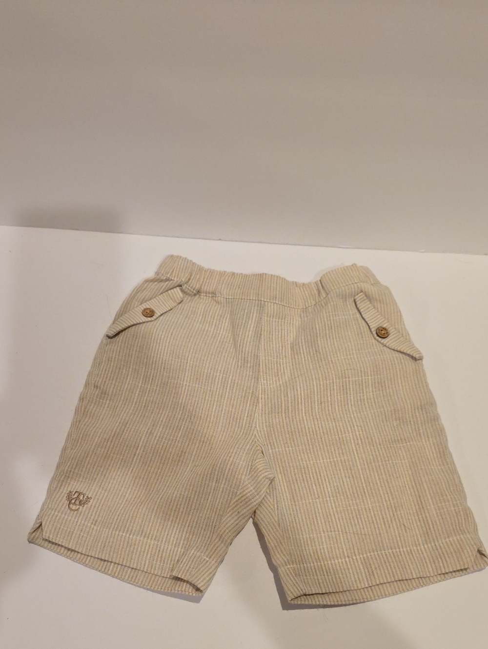 Tartine Et Chocolat Kids Beige Striped Shorts - 24m